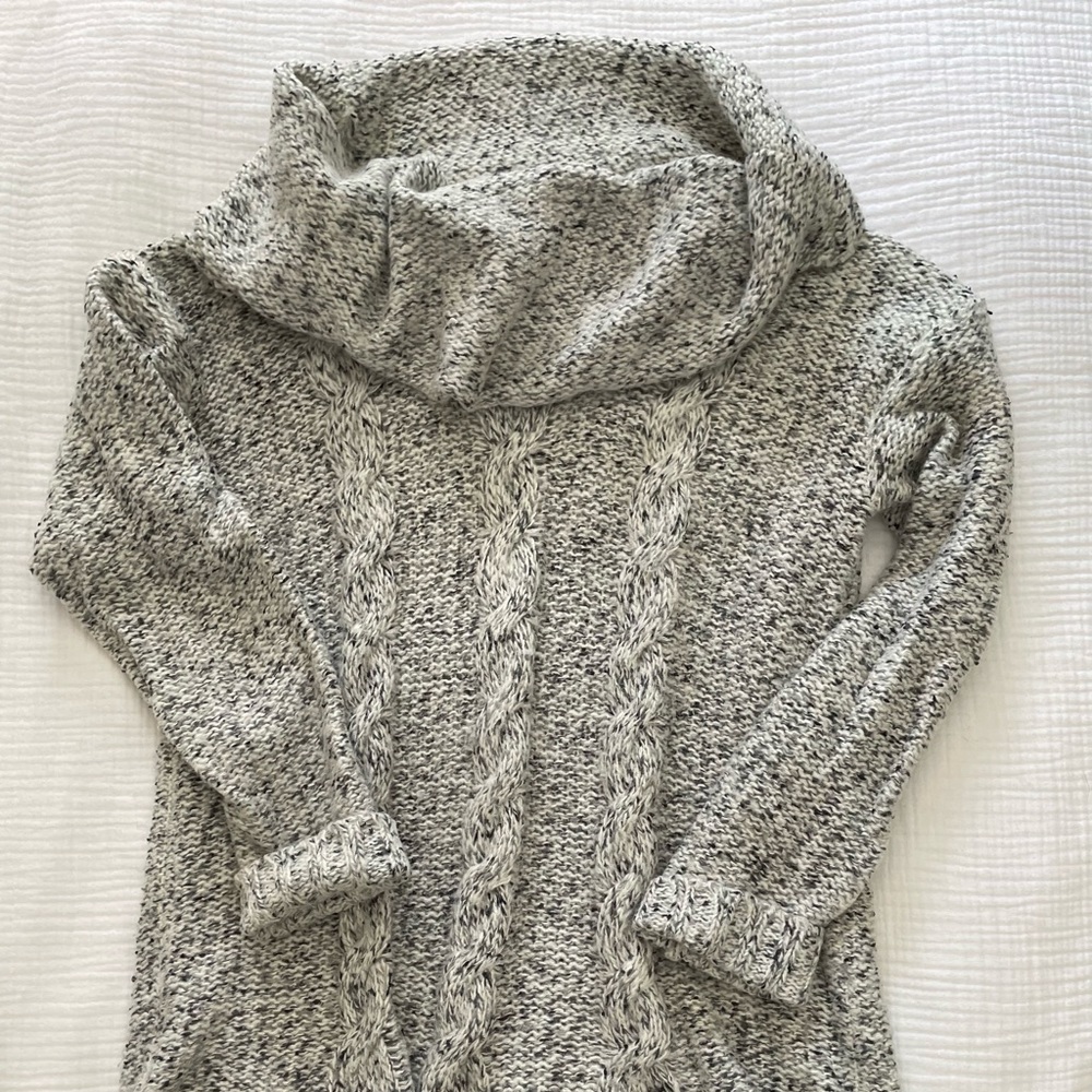 Kensie cowl neck marl grey tunic (medium)